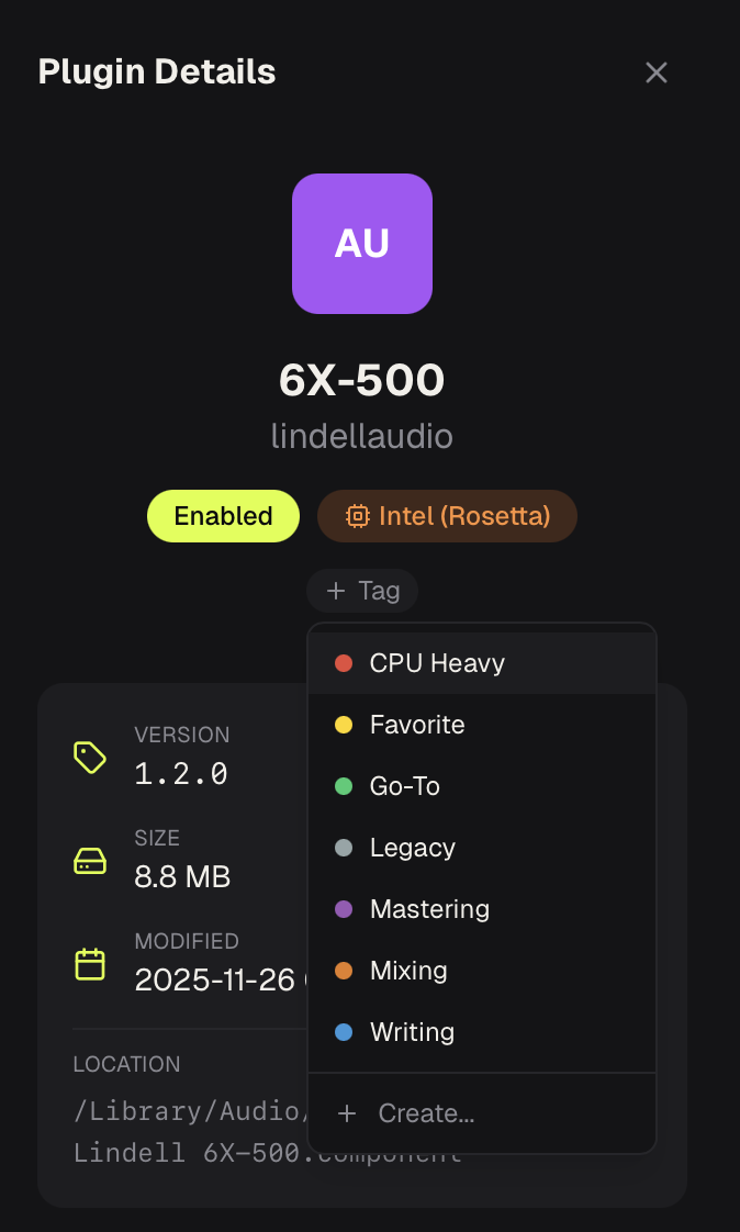 PlugPane smart tagging system with color-coded categories